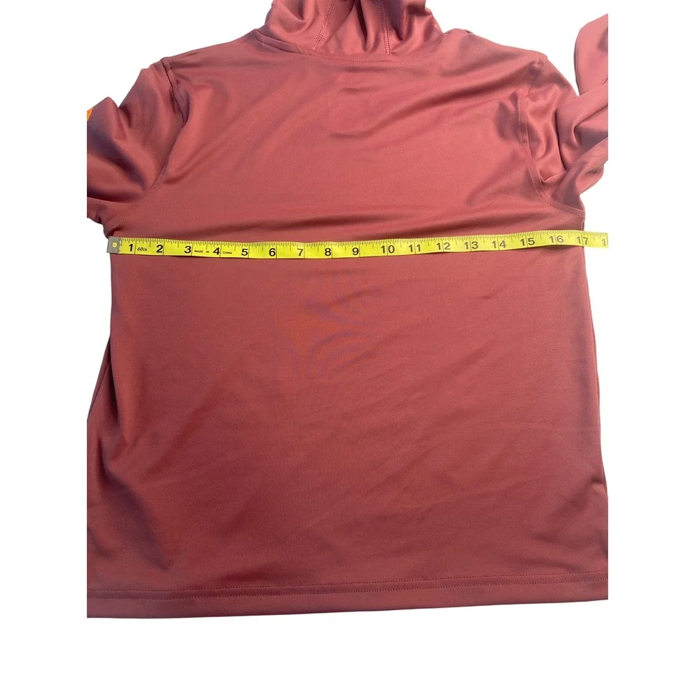 Ozark Trail Hooded Hiking Shirt Wild Ginger UPF 50 Quick Dry Long Sleeve L 10-12